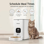 VOLUAS Automatic Cat Feeder, 4L Timed Dry Food Dispenser for Cats & Dogs - Image 2