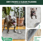 FXW rectangle pee pad inside dog playpen setup