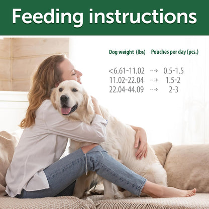 Wet dog food soft topper for light fur small breed dogs lifestyle shot