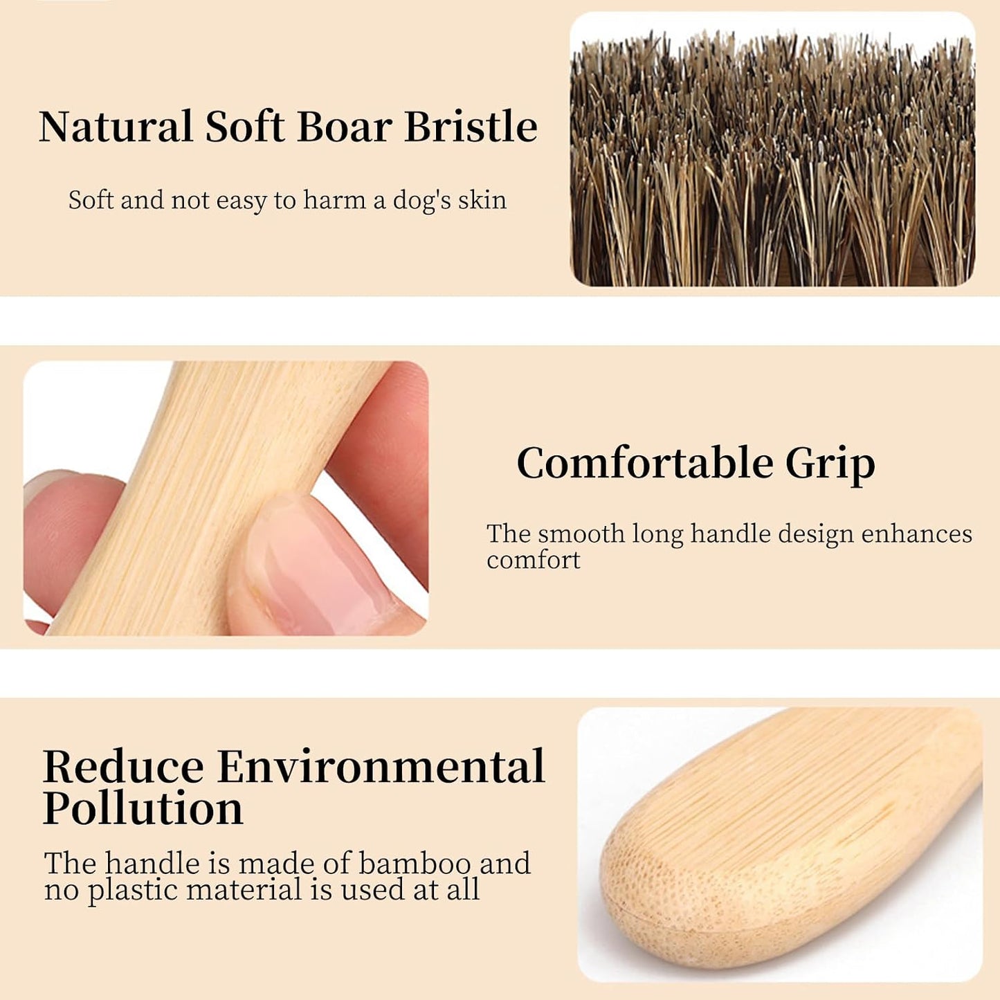 PetJoyHaven small pet hair brush being used on a short haired puppy coat