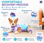 Torjoy dog surgical suit showing tailored opening for males