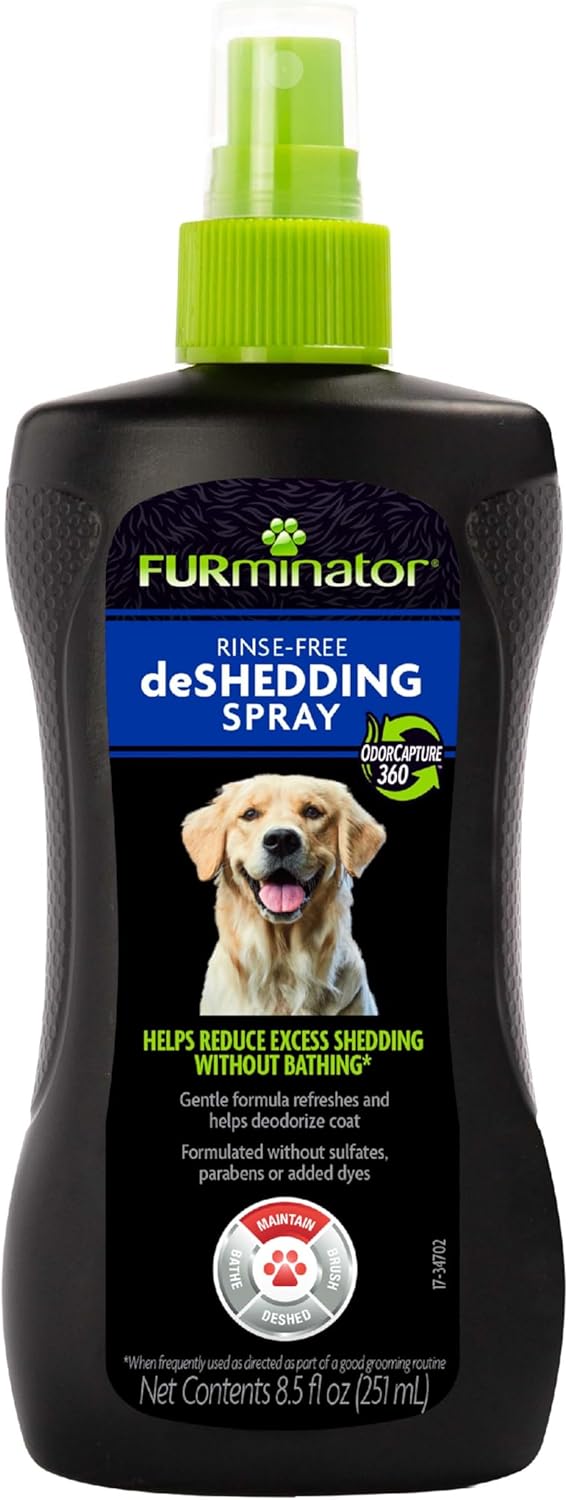 FURminator deShedding Kit, deShedding Shampoo, deShedding Conditioner, deShedding Waterless Spray, For Dogs, 40.5 oz (Set of 3) - Image 13