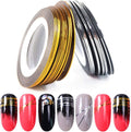 Jiahao AnHua gold and silver nail striping tape front view packaging