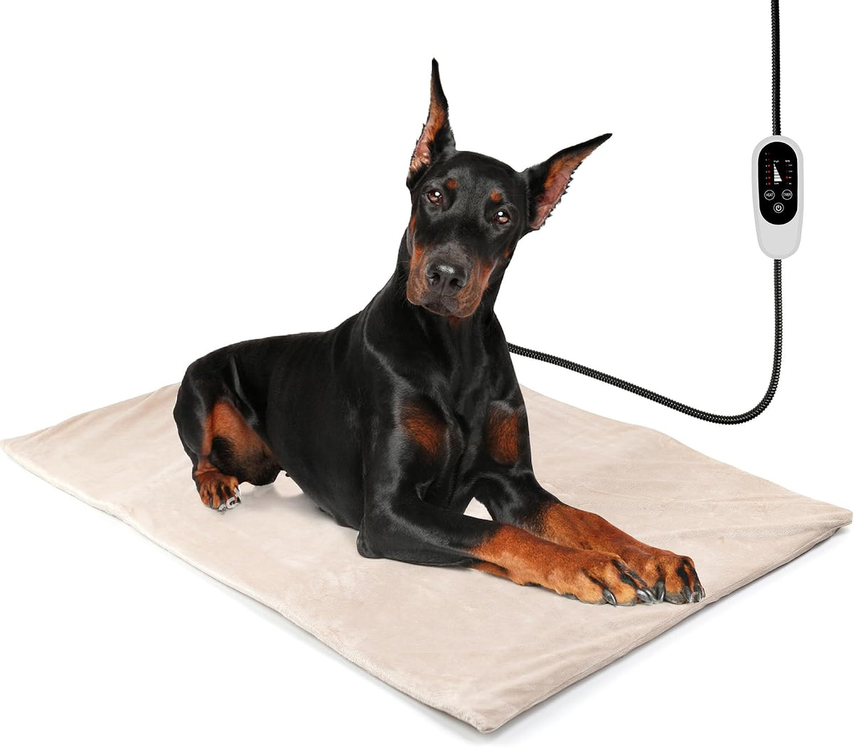 NICREW Cat Heating Pad, Temperature Adjustable Heated Cat Bed with Auto Shut Off Timer, Indoor Pet Heated Bed Mat for Small Dogs, 17.7 x 15.7 Inches - Image 12