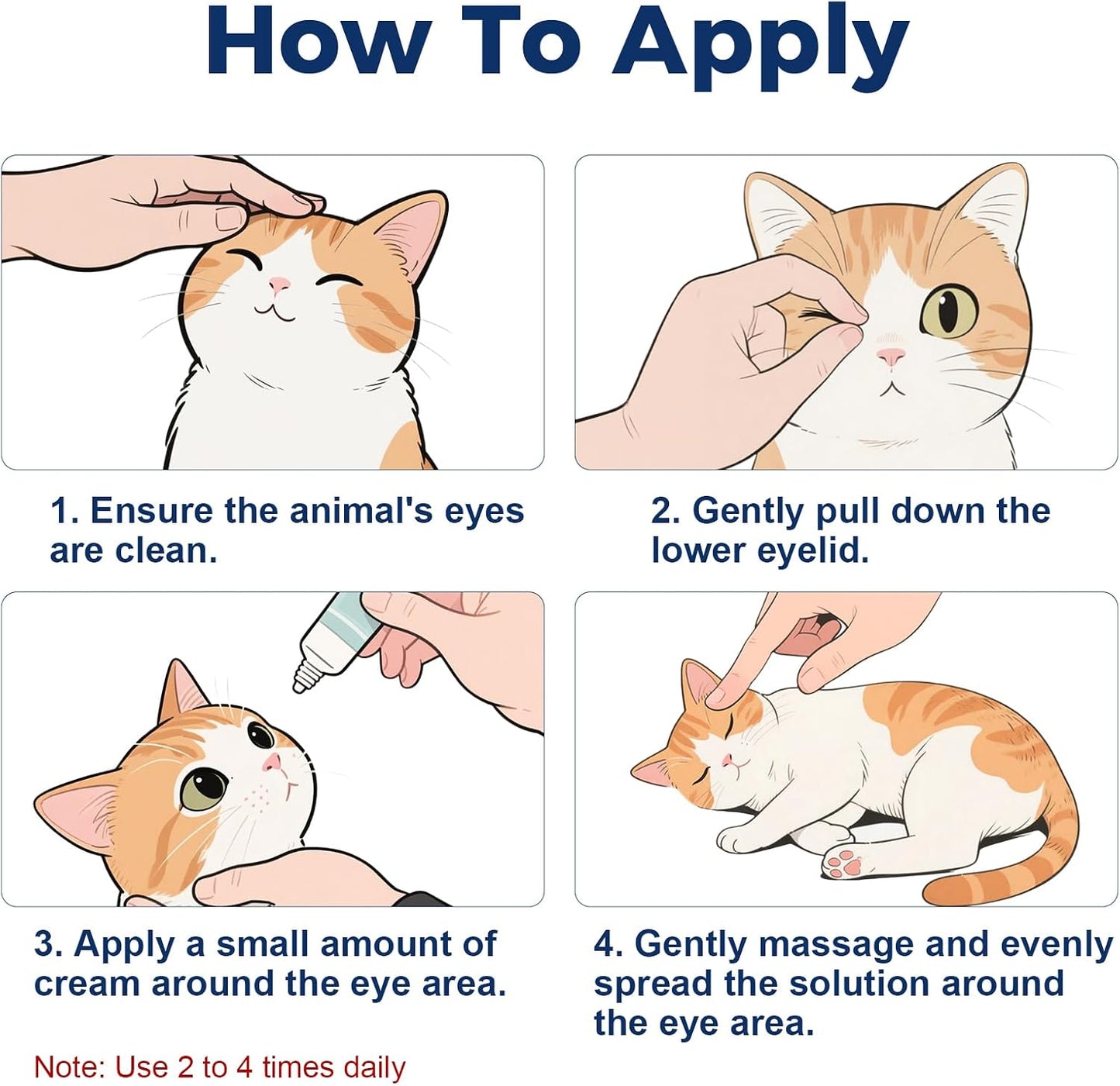 HAOYUSTORE daily pet ointment packaging displaying multi-species application instructions.
