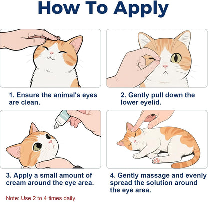 HAOYUSTORE daily pet ointment packaging displaying multi-species application instructions.