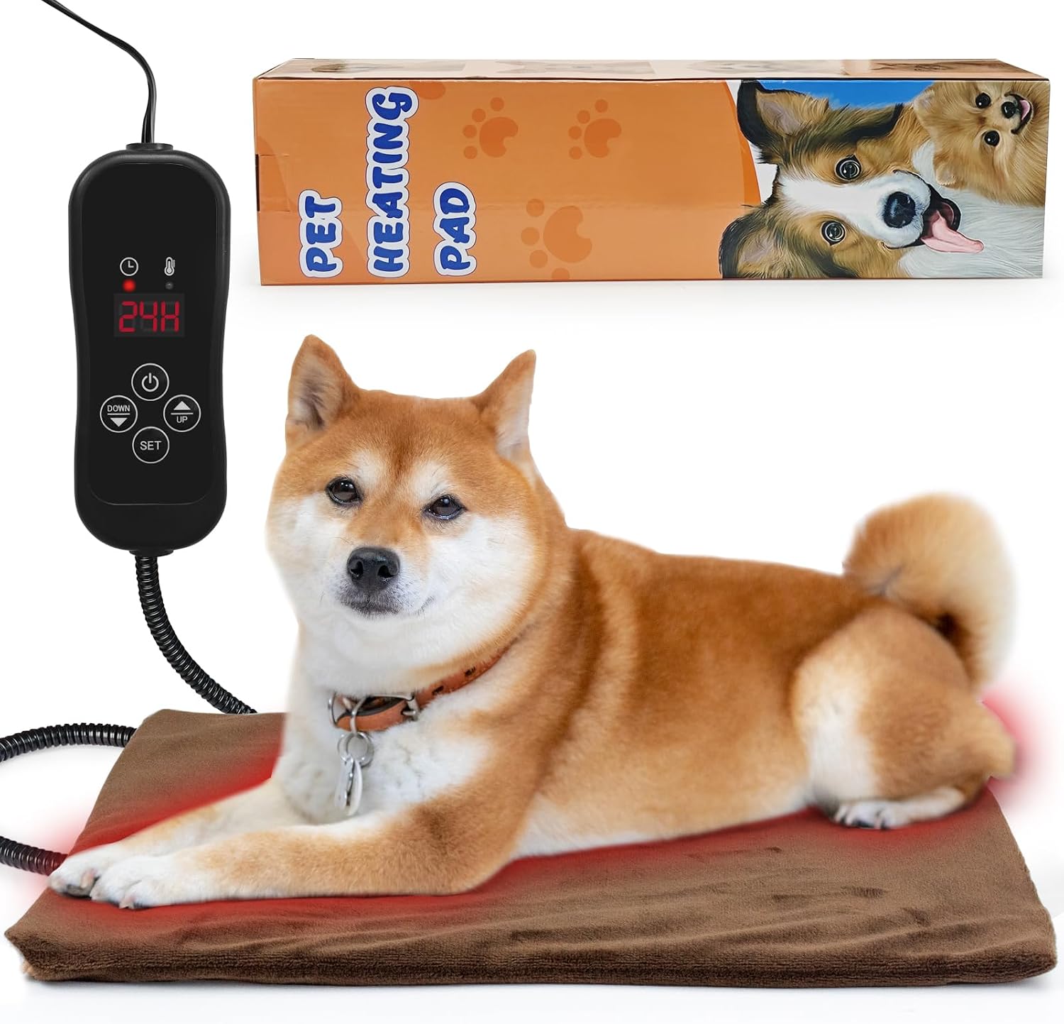 NAMOTEK Pet Heating Pad, Safe Electric Heating Pad for Dogs and Cats Indoor Warming Pad with Auto Constant Temperature 15.7" x 12" - Image 9