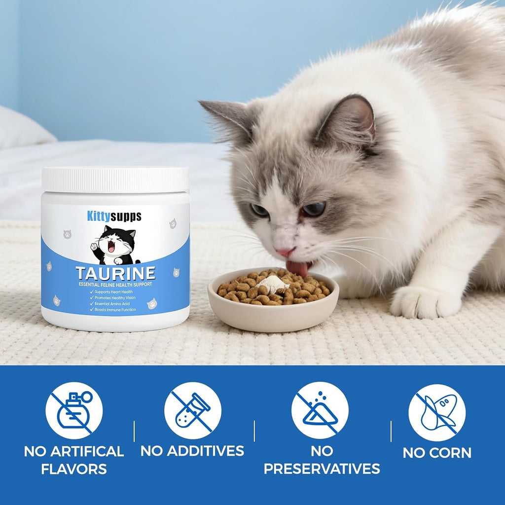 Feline daily health supplement for eyes and immune support