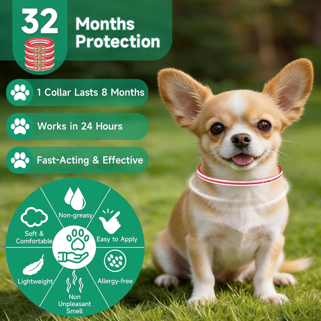 Adjustable flea collar for dogs 65 centimeter size