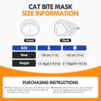 Cat wearing safe fit grooming muzzle
