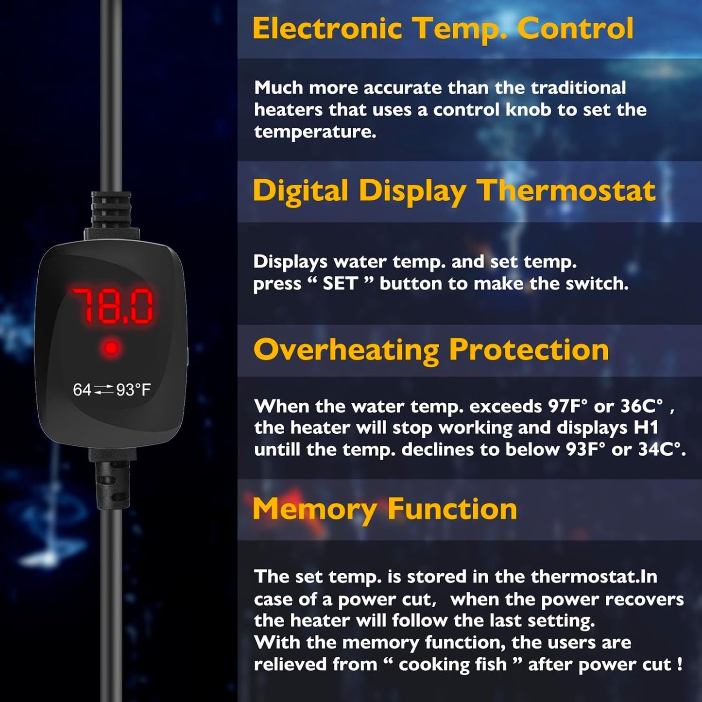 Safety protection features of AquaMiracle nano heater