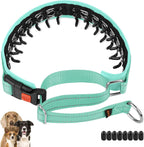 Mayerzon discreet pinch dog collar showing internal stainless steel links