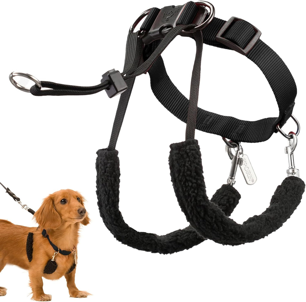 Sporn Original Training Halter, No Pull Dog Harness for Large Dogs with Black Padded Sherpa Sleeves, Breathable Large Dog Harness No Pull, Provides to All Large Sized Breeds - Image 15
