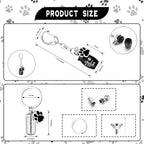 Four piece Kigeli memorial keychain set for dog and cat