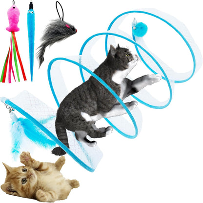 Premium imported CATENEED pet enrichment activity tunnel package details view