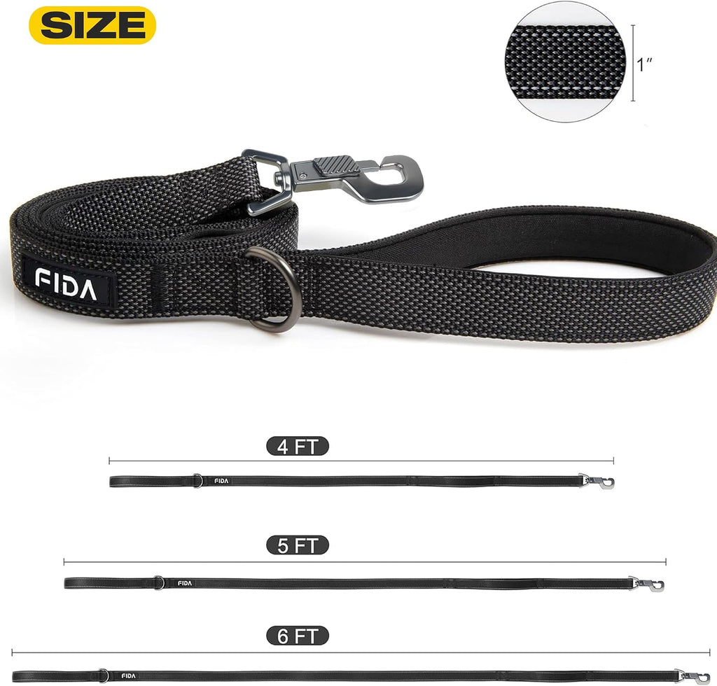 Fida four feet heavy duty pet lead traffic handle for close control
