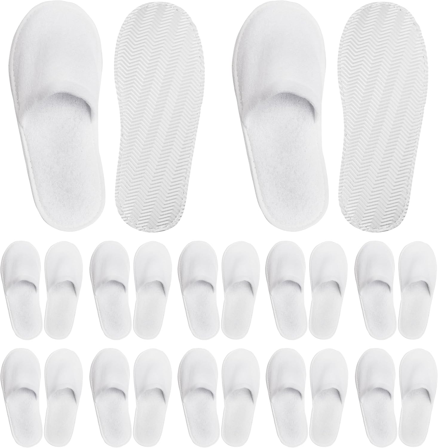 Jecompris Winterlace hotel spa slippers front view
