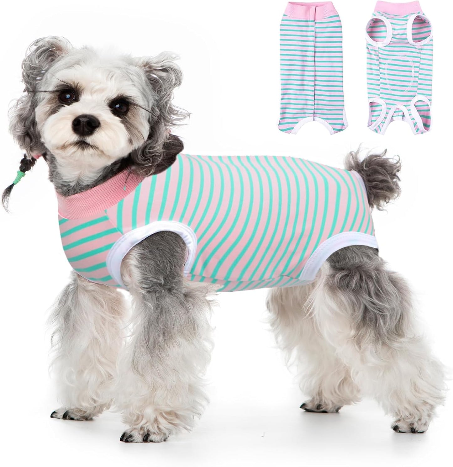 FEimaX Dog Surgery Recovery Suit Female and Male Spay with Pee Hole, Pet Body Suits for Puppy After Spayed, Neuter Surgical Onesie for Small and Medium Dogs Cats, Alternative Bandages E-Collar & Cone - Image 12