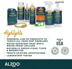 Close up of Alzoo flea and tick collar texture