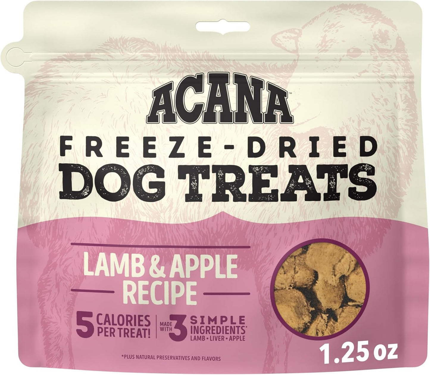 ACANA Singles Grain Free Dog Treats Limited Ingredients & Freeze-Dried Beef & Pumpkin 3.25oz Bag - Image 11