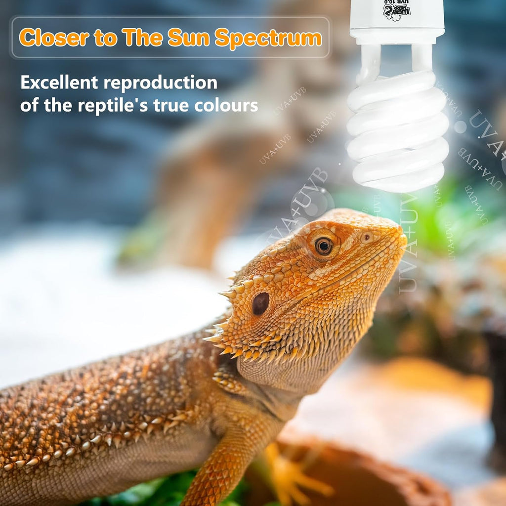 Lucky Herp 23 watt compact fluorescent lamp bulb angle shot