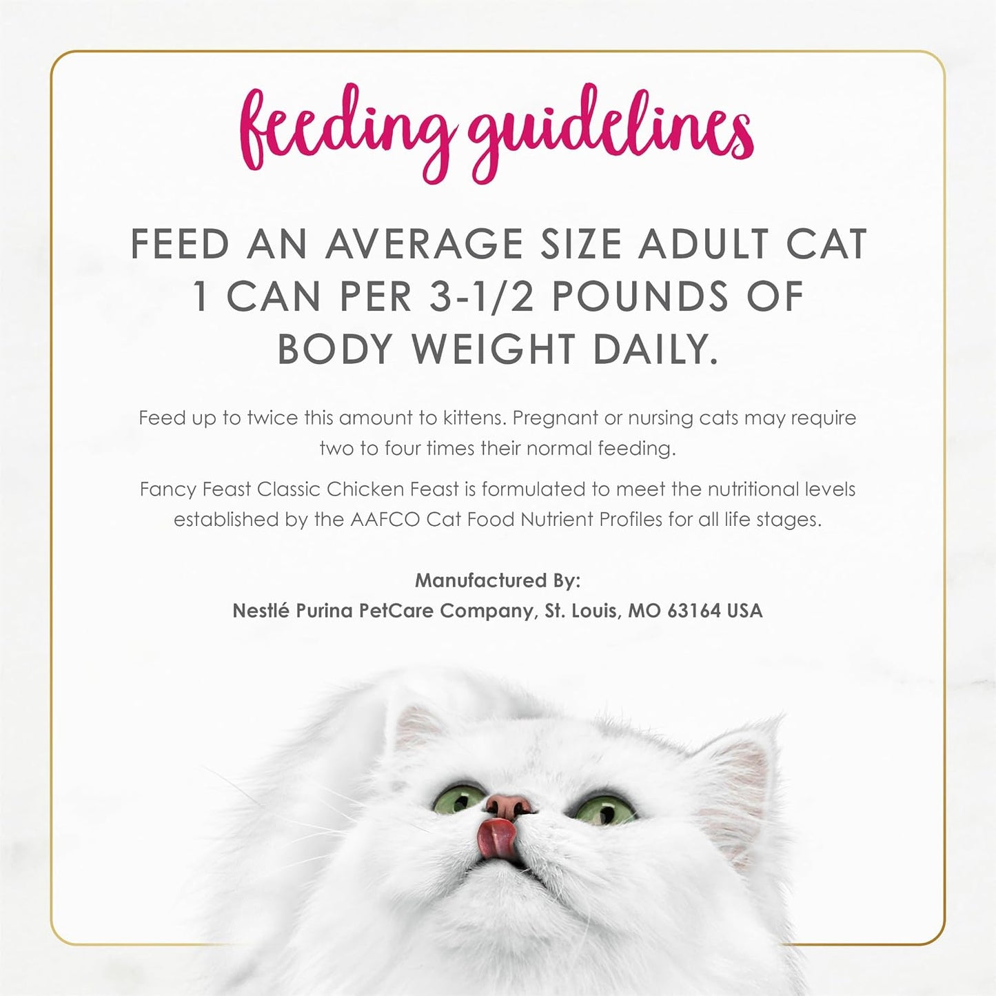 Authentic USA Imported Fancy Feast Cat Food Cans