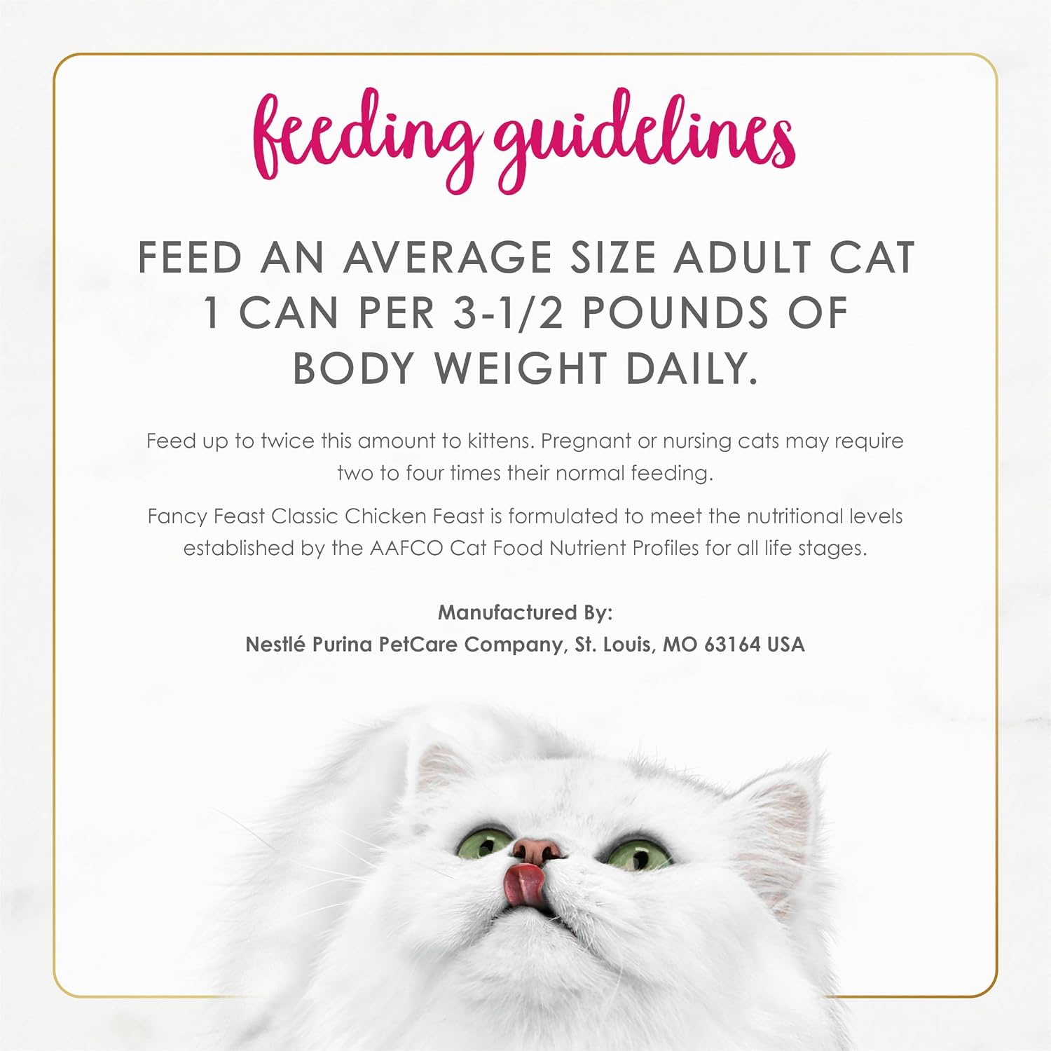 Authentic USA Imported Fancy Feast Cat Food Cans