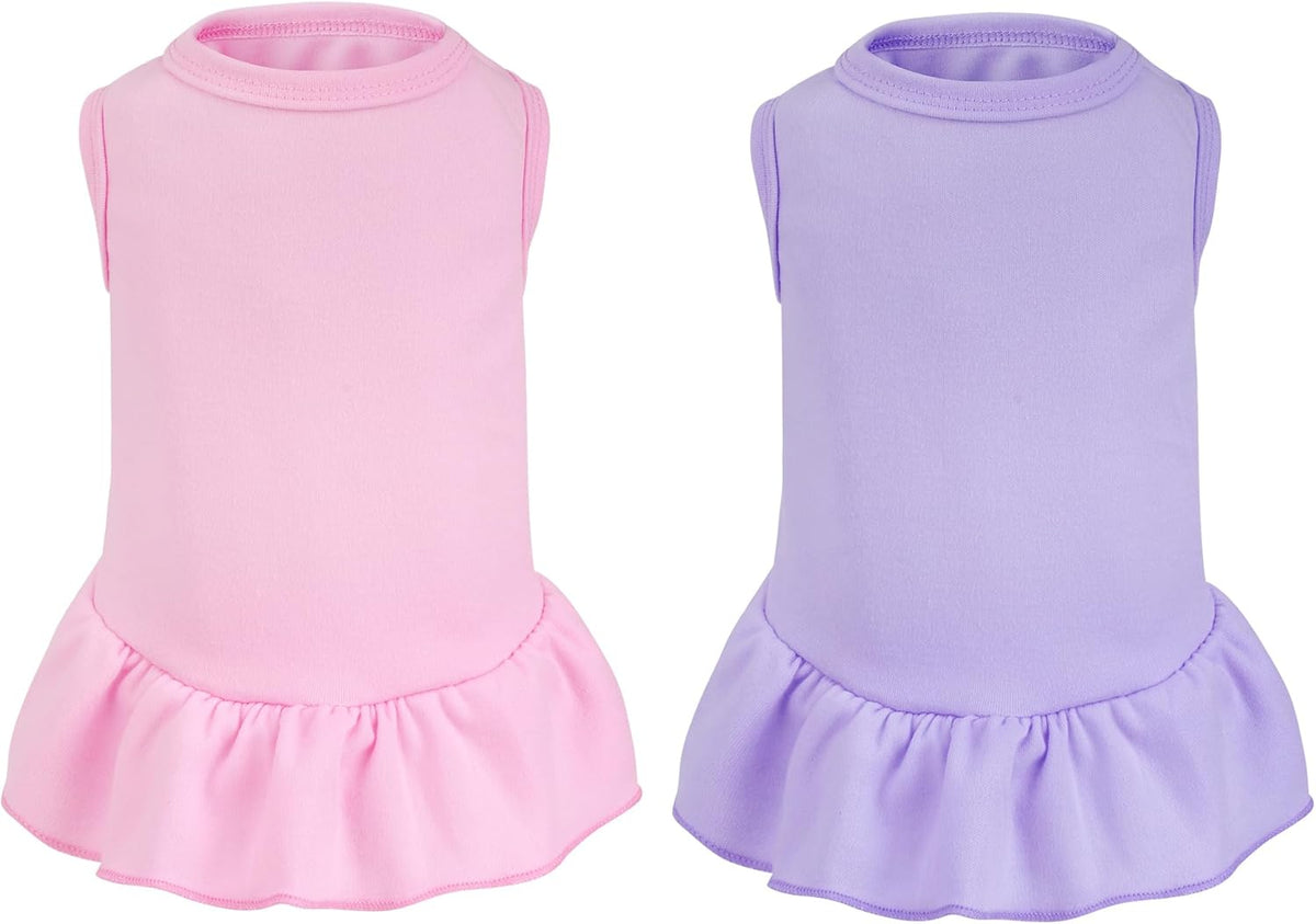 Choyaxo premium imported small dog girl holiday dress collection back view