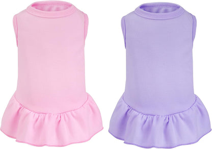 Choyaxo premium imported small dog girl holiday dress collection back view