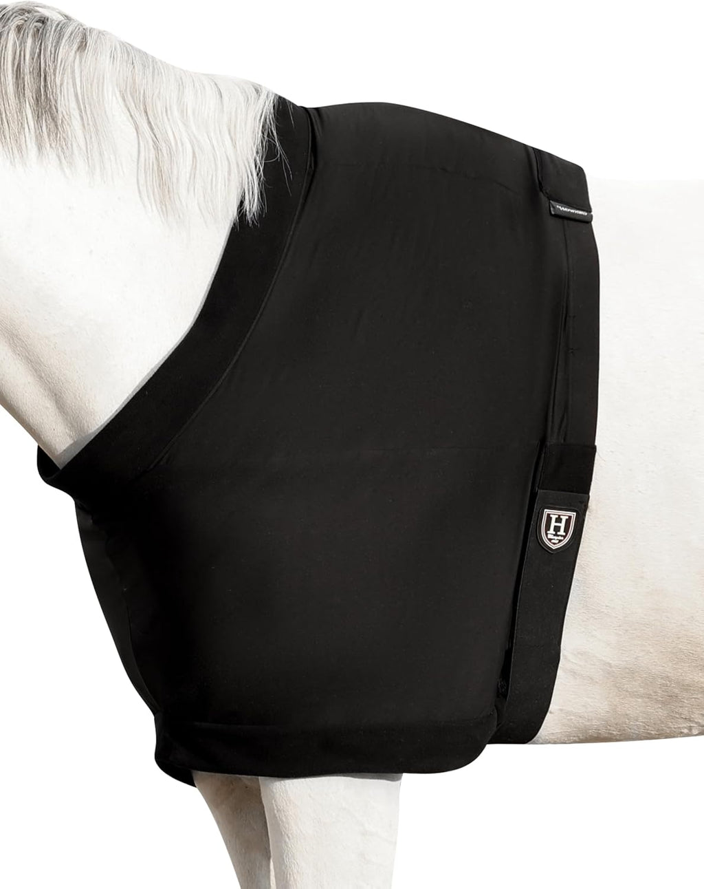 Harrison Howard Horse Care Blankets Shoulder Guard Anti-Rub Shoulder Protector for Horses, Lightweight Stretch Nylon Shoulder Cover with Fleece Padding, Prevents Blanket Rubbing Summer Mint M - Image 9
