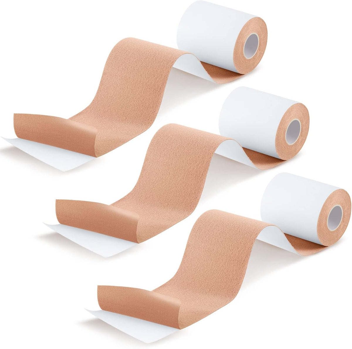 TrelaCo 3 Rolls Moleskin Tape front view for blister prevention.