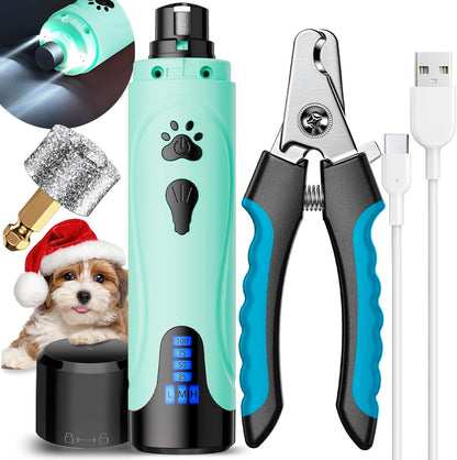 YABIFE Super Quiet Dog Nail Grinder & Clippers Kit with 2 LED Lights, 3 Speeds Up to 12,000 RPM, Lower Than 30dB Electric Pet Nail Trimmer for Small Medium Large Dogs and Cats - Image 13