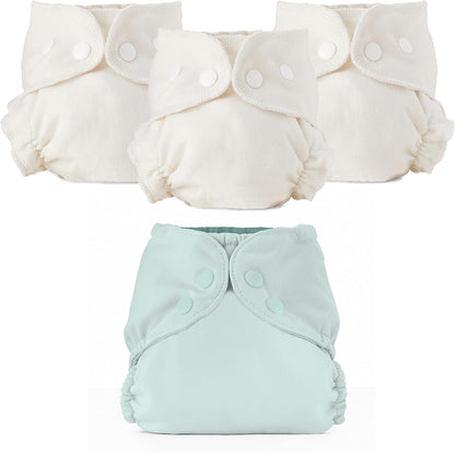 Esembly Cloth Diaper Bundle Set front view mist color