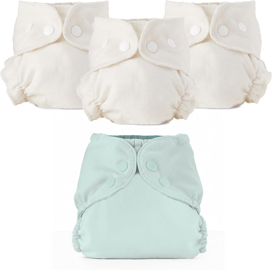 Esembly Cloth Diaper Bundle Set front view mist color