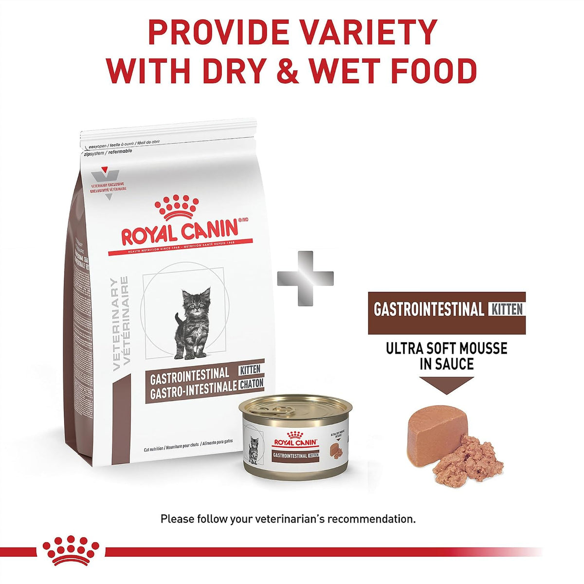 Royal Canin Veterinary Diet Feline Gastrointestinal Kitten Dry Cat Food, 4.4 lb Bag - Image 9