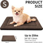 Fogkiss reversible dog mat placed inside a pet kennel