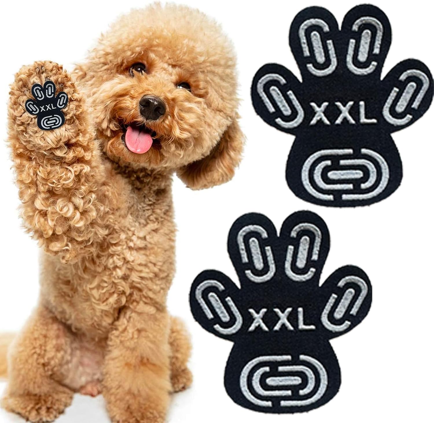 Anti Slip Dog Paw Pads - 20 Pcs (5 Sets) High Traction Grips for Senior Dogs, Breathable Dog Paw Stickers for Hardwood Floors, Non-Slip Foot Protectors to Prevent Slipping, Hot Pavement Shield - Image 10