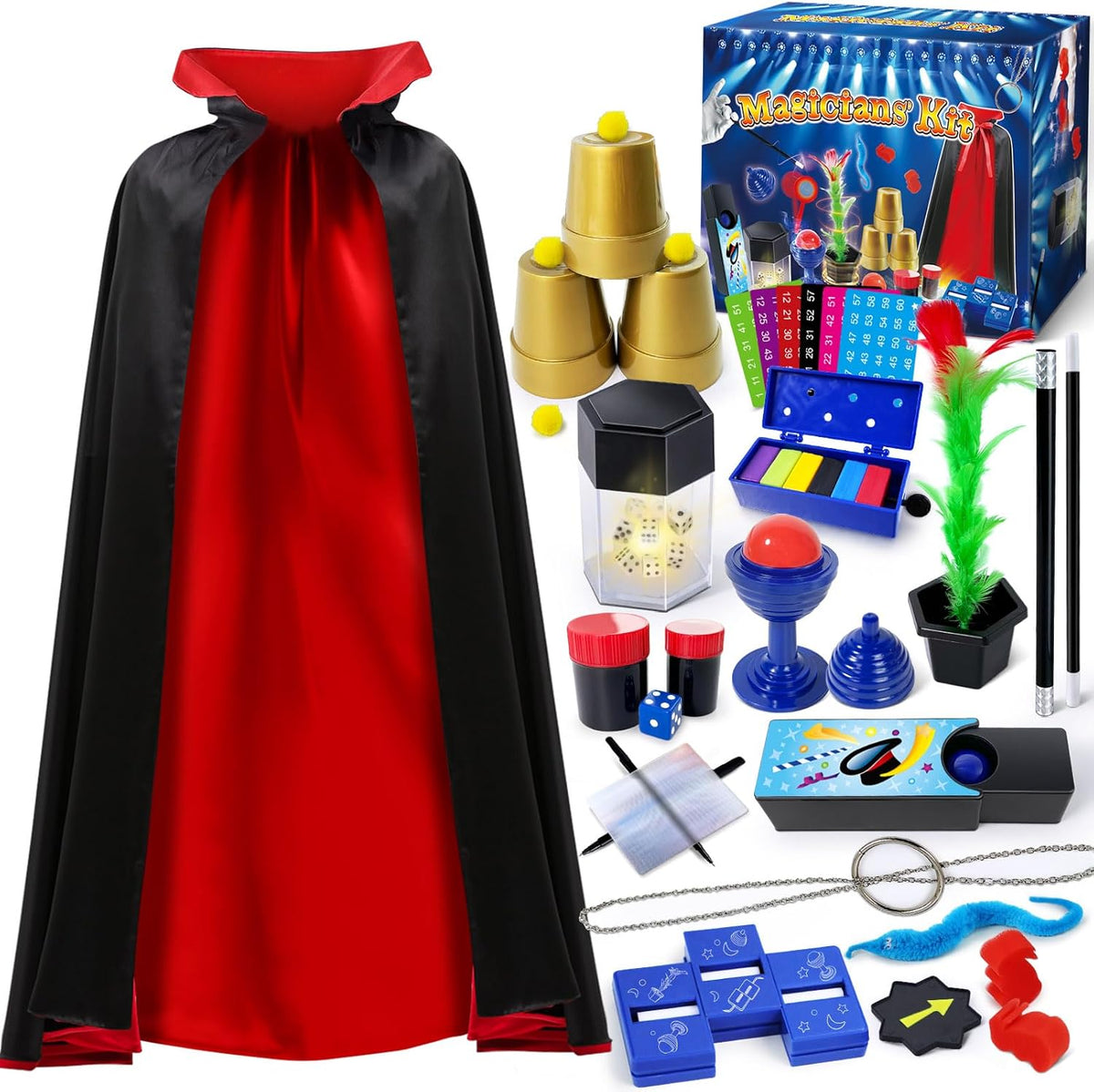 Patifeed magic kit with magician costume and over 300 tricks