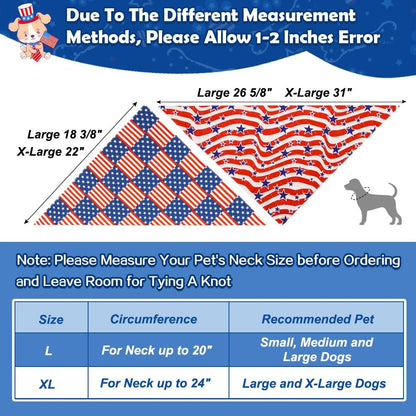 Vivifying Independence Day triangle bib laid flat displaying high-quality polyester stitching