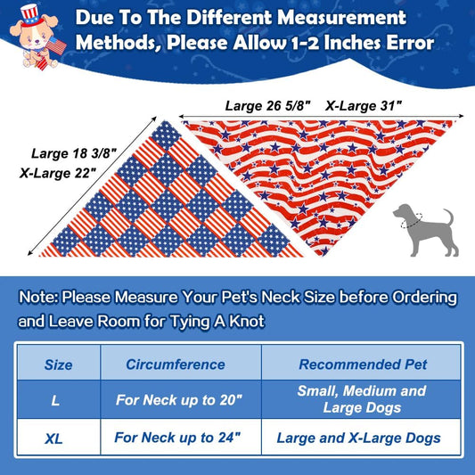 Vivifying Independence Day triangle bib laid flat displaying high-quality polyester stitching