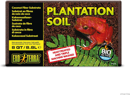 Exo Terra Plantation Soil front view authentic terrarium substrate.