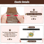Beautyzoo dog socks with side view of traction grips