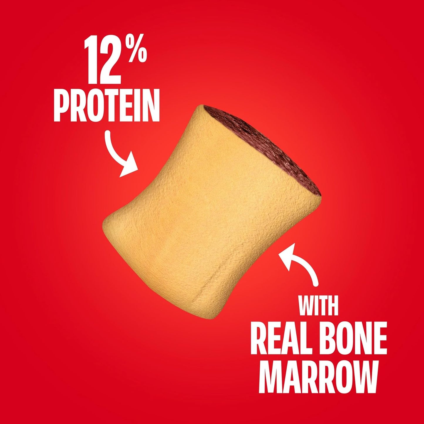 Milk-Bone dog biscuits with calcium for strong bones and teeth health.