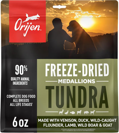 ORIJEN Epic Bites Freeze-Dried Dry Dog Food Tundra Recipe 6oz Bag - Image 14