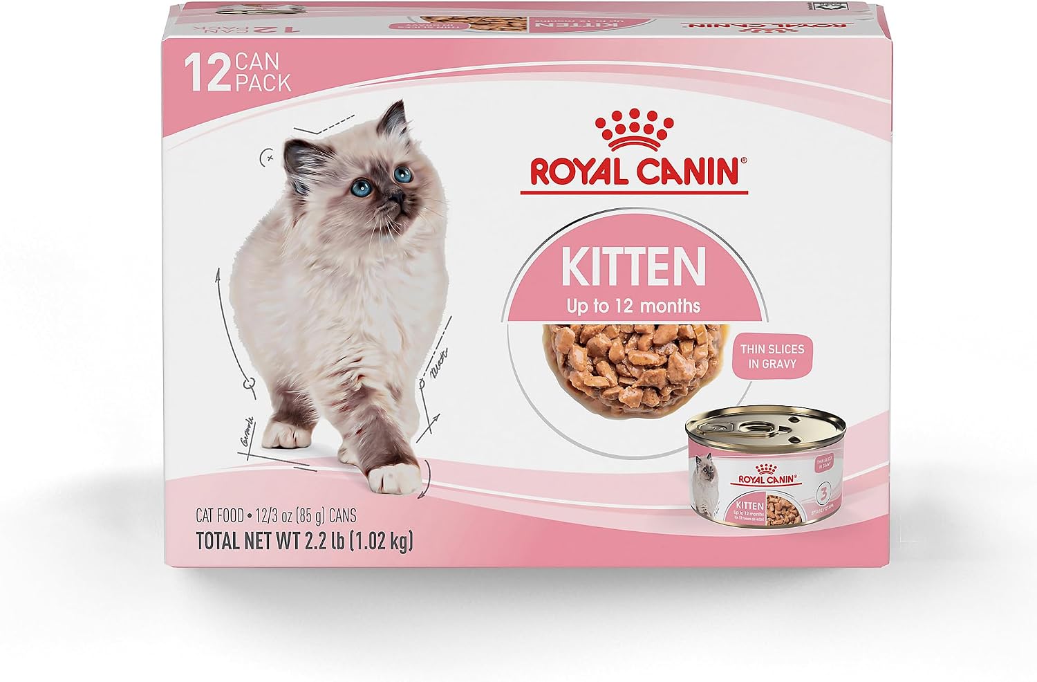 Royal Canin Feline Health Nutrition Kitten Thin Slices in Gravy Cat Food, 3 oz (Pack of 24) - Image 11