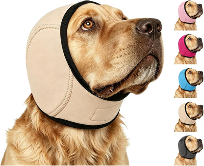 Zenpup Noise Cancelling Ear Wrap, Dog No Shake Ear Muffs Noise Protection Firework Thunder Vacuum, Comfortable Quiet Dogs Calming Hoodie, Adjustable for Grooming Bathing & Swimming (Black, Medium) - Image 10