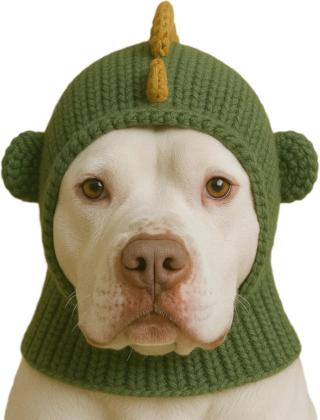 LovinPet Dinosaur Dog Hat Snood for Medium & Large Dogs, Dino Costume Ear & Neck Warmer, Soft 4Way Stretch Knit, Adjustable Fit, One Size,Orange - Image 14