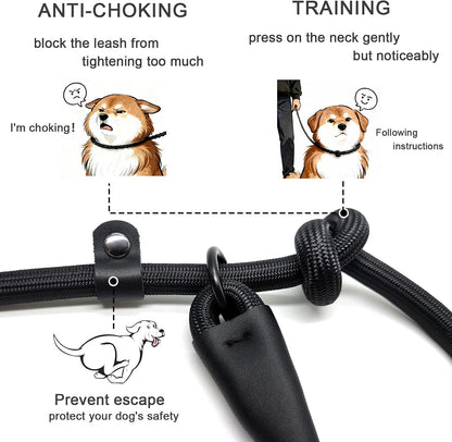 Morxil no pull dog training leash six feet nylon rope close up