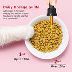 Instructions label on Joint Max liquid supplement for feline joint care