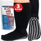 FORTIVO Extra Wide Socks 3-pack front view for edema relief